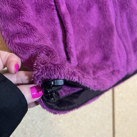 The North Face Jacket Women Purple Osito Full Zipper Pockets Size Small Fleece - Picture 9 of 13